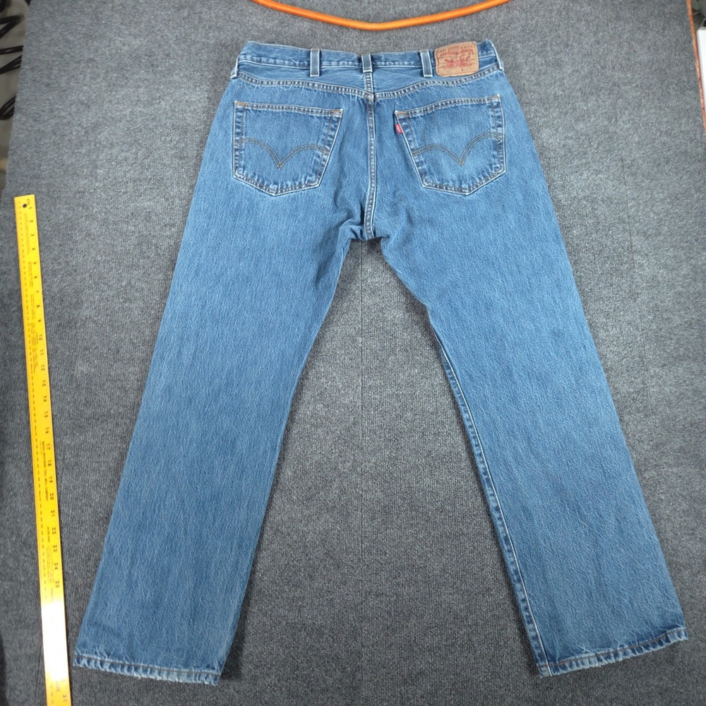 Vintage Levi's 501 Men's 38x30 (Snug 38) Straight Leg Jeans Blue Denim Mexico - Picture 8 of 10